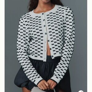 Anthropologie Maeve 3D Bow Cardigan